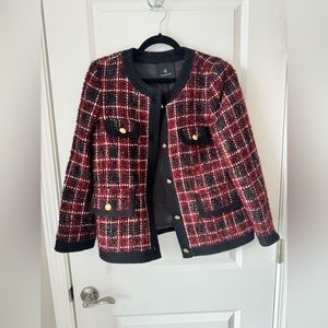 ANINE BING

Cherry Plaid Lydia Jacket